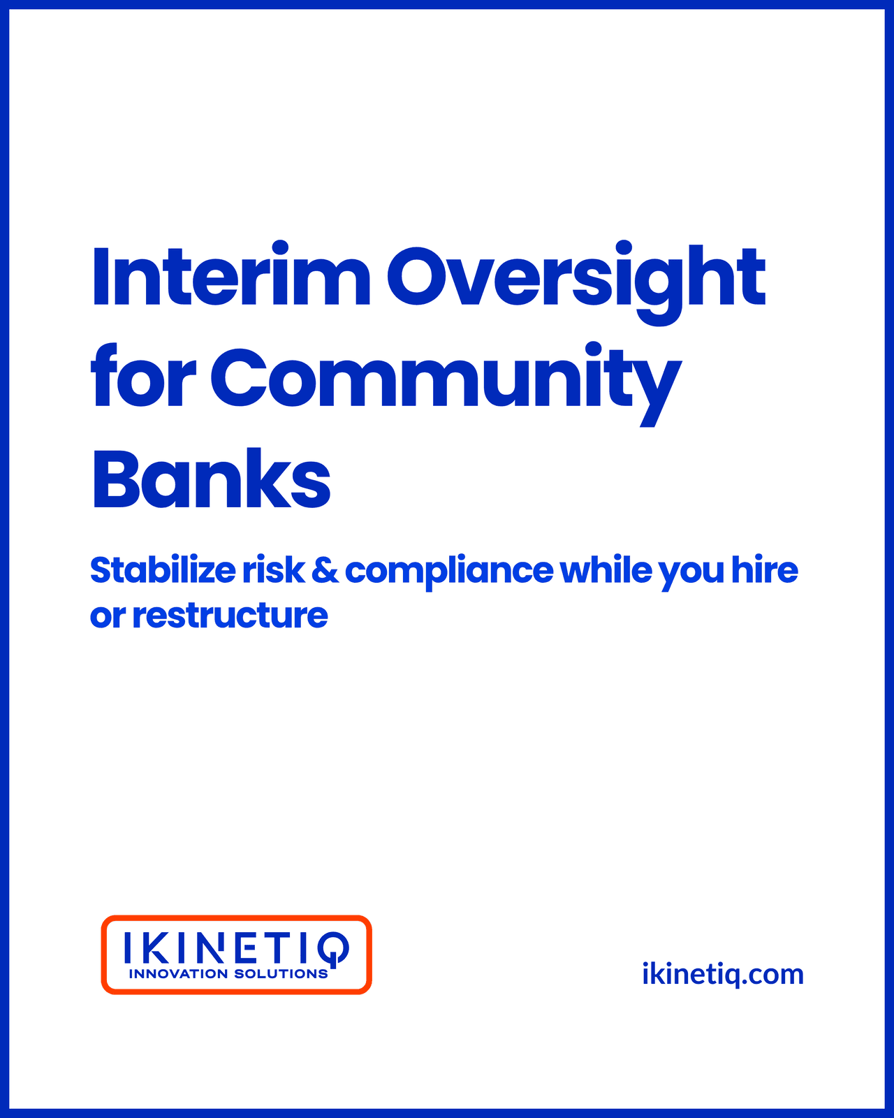 Download the Top 10 Regulatory Risks for Community Banks – Free Report